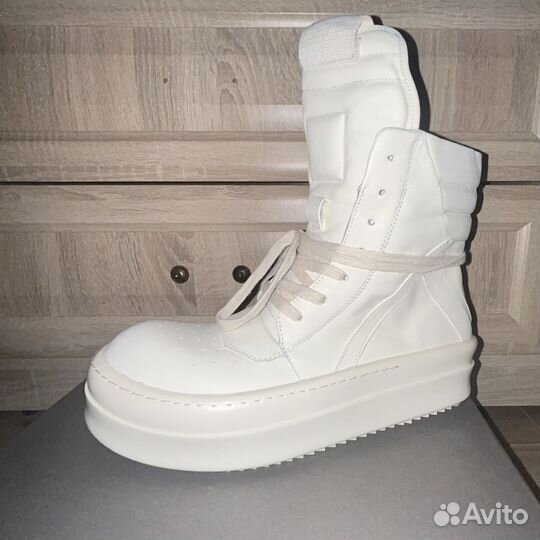 Кеды Rick Owens double bumber white 45