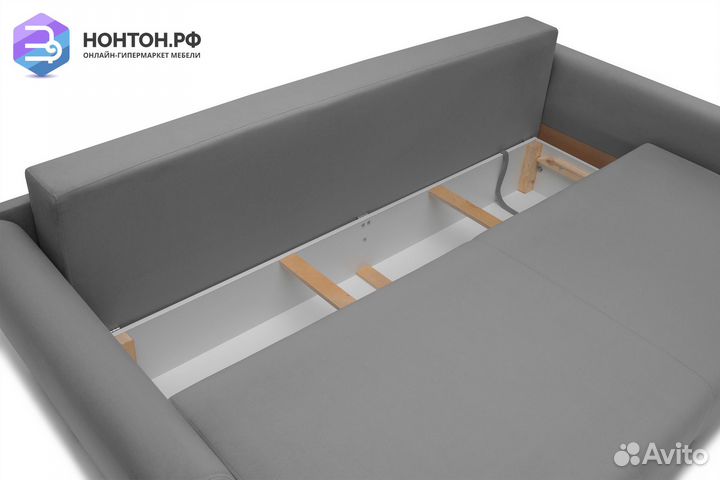 Диван еврокнижка Стингер светло-серый