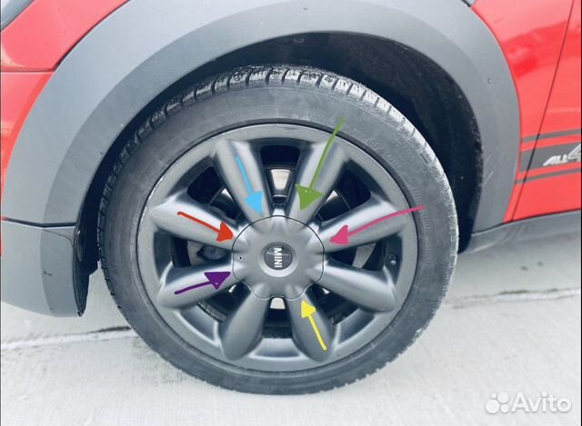 Колпачок на диск mini cooper r18 цвет (графит)