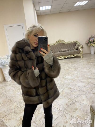 Шуба из соболя баргузинского