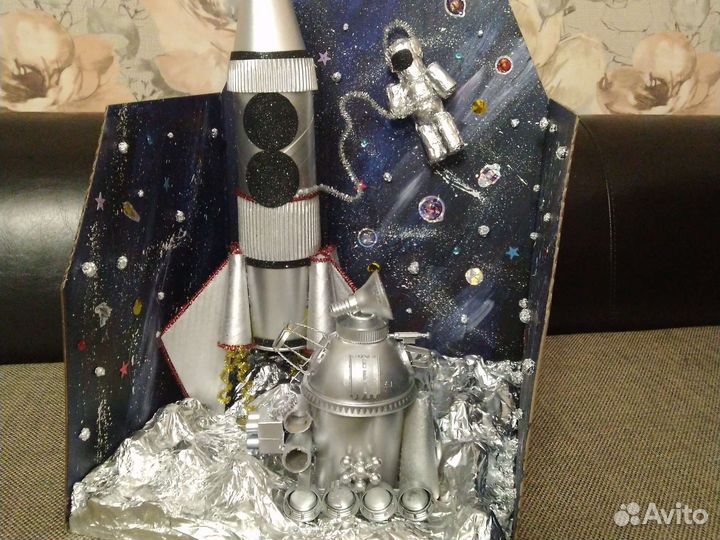 Поделка ко дню Космонавтики на заказ
