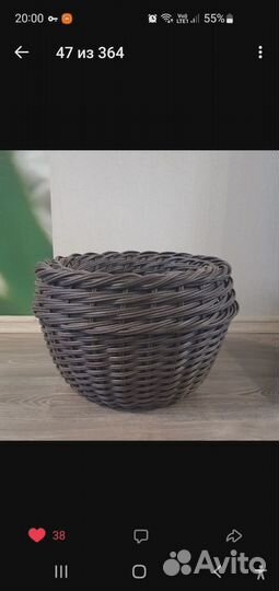 Плету под заказ кашпо из искусственного ротанга