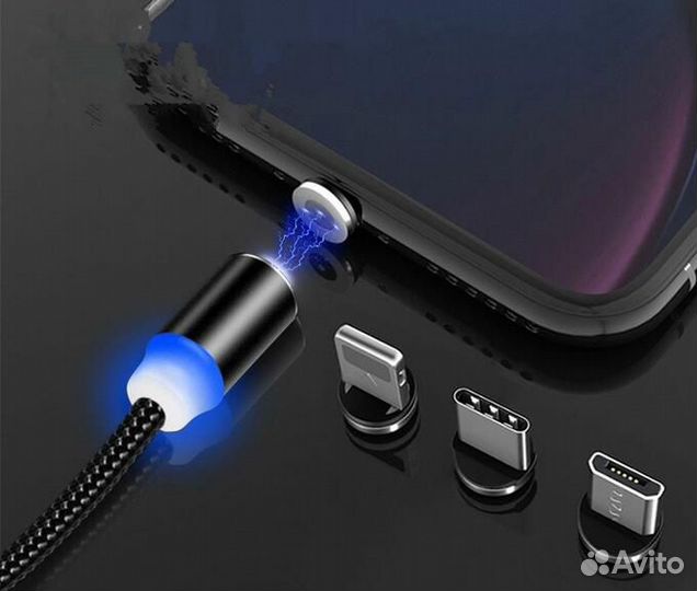 Магнитный кабель для зарядки: micro USB и Type-С