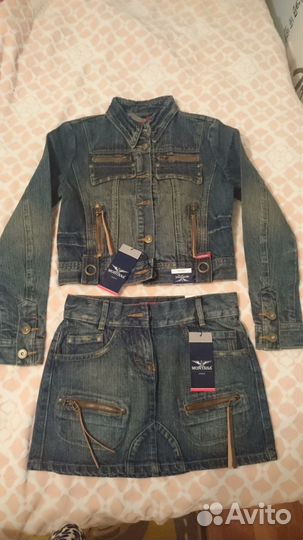 Новый джинсовый костюм, 46рр