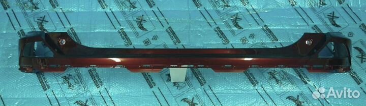 Верхний Бампер рав 4 бордовый задний без дефектов