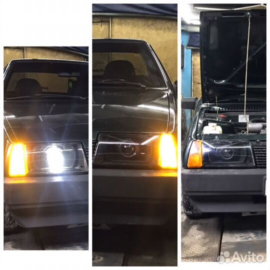 Установка Bi-Led линз, ксенон