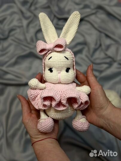 Мягкая игрушка заяц ручной работы