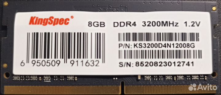 RAM Kingston and KingSpec 8gb DDR4 для ноутбука