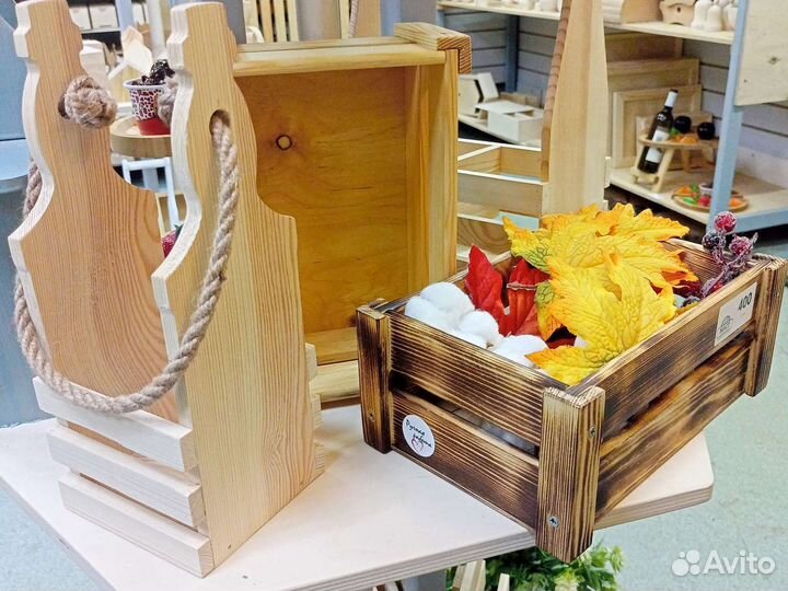 Ящик деревянный, подарочная коробка