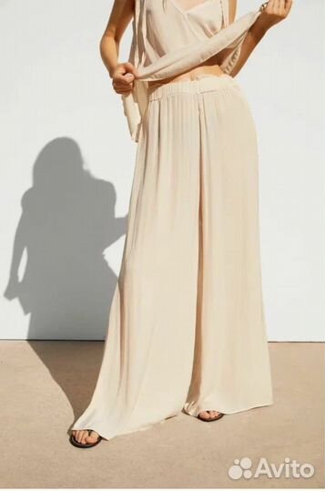 Брюки палаццо zara