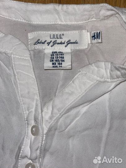 Рубашка школьная для девочки 164