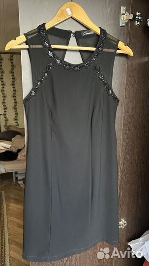 Вечернее платье, размер 44, расшито бисером