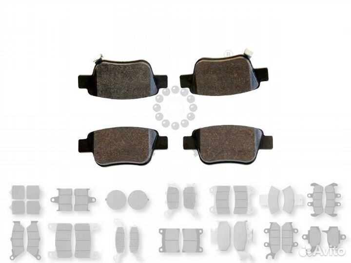 Колодки задние Toyota Avensys,Corolla Verso,Carina