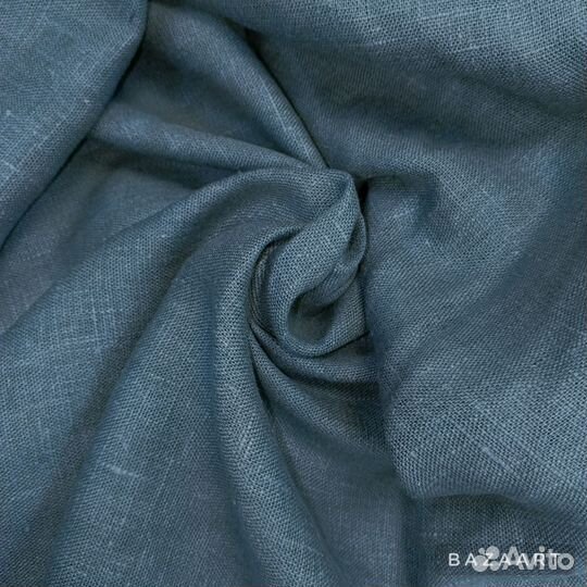 Костюмная ткань лён Голубая ель, Беларусь