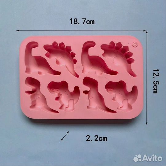Молд силиконовый динозаврики