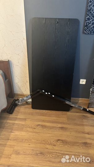 Продам стол с полками без сверления и тумбочкой