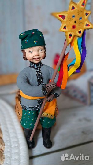 Ватная коллекционная кукла