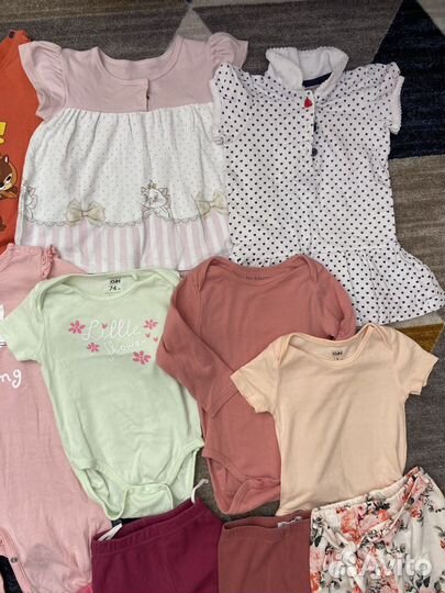 Одежда пакетом 68/74/80 на девочку