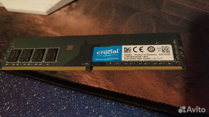 Оперативная память 8Gb ddr4 Crucial 2400