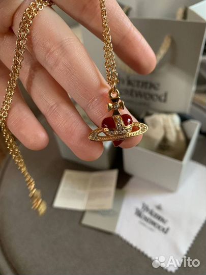 Кулон подвеска Vivienne Westwood heart gold