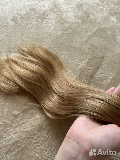 Волосы (блонд) для наращивания 38 см б/у