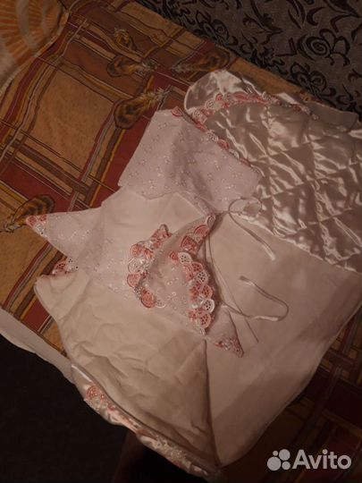 Комплект на выписку для девочки лето