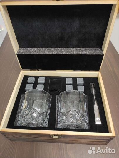 Подарочный набор стаканы и камни для виски