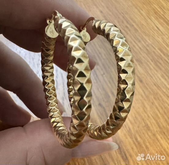 Золотые серьги 585 проба, у