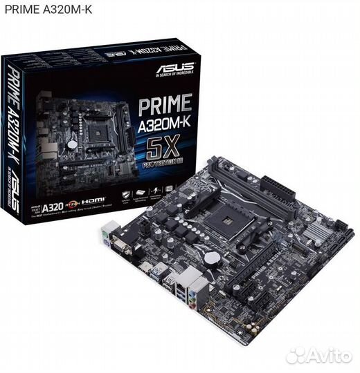 Материнская плата Asus prime A320M-K mATX AM4, PRI