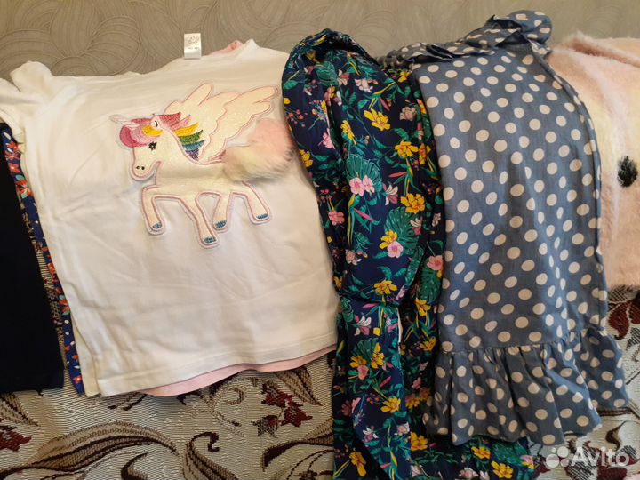 Вещи пакетом на девочку 128-134