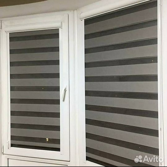 Рулонные шторы день-ночь