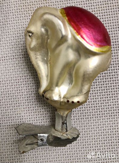 Елочная игрушка коллекционная Слон