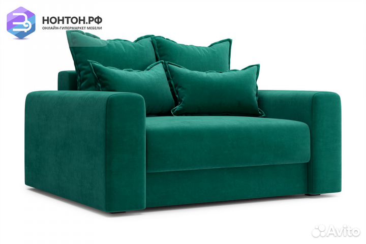 Кресло тик-так Омега изумрудное