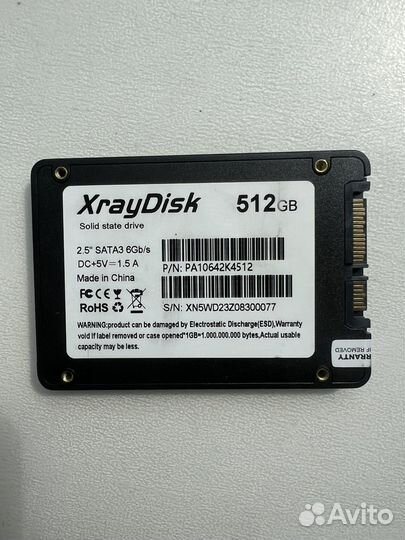 Новый ssd 512 GB SATA