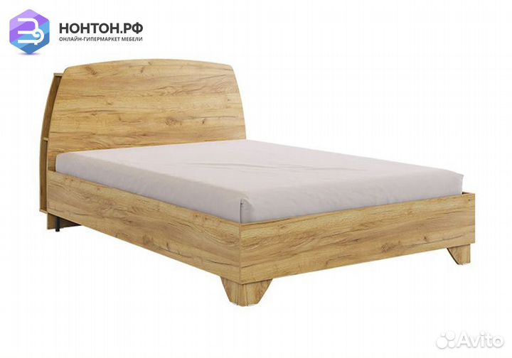 Кровать Виктория -1 дуб крафт золотой