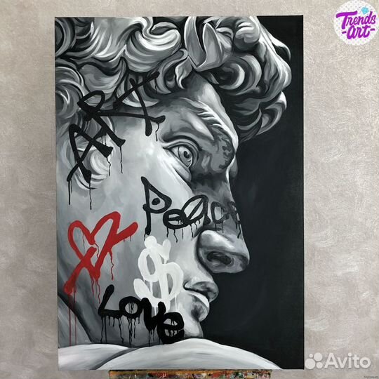 Картина Скрудж деньги Alec Monopoly копия арт холс