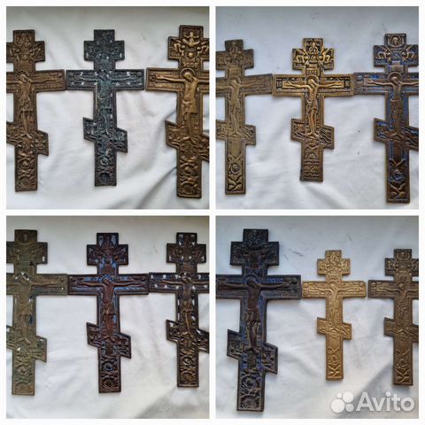 Дореволюционные кресты. Меднолитье. Эмали