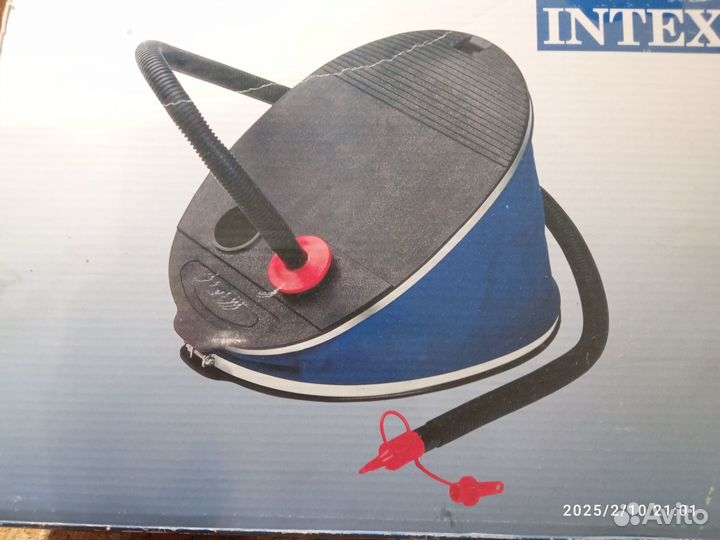 Надувной матрас intex и насос к нему