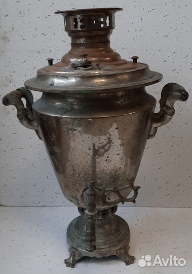 Самовар угольный на дровах СССР выс.47 см ок. 5 л