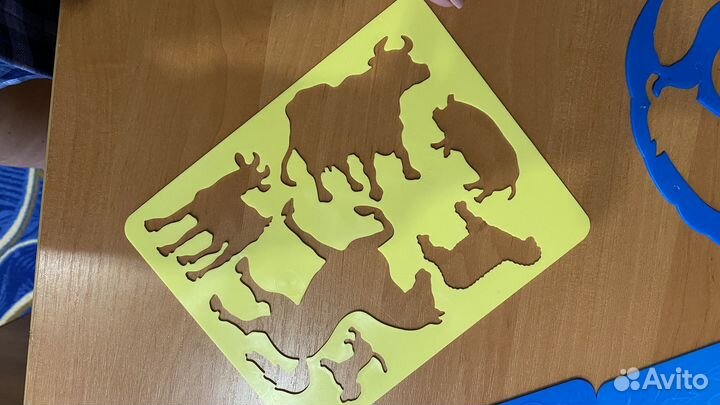 Фигурный трафарет для рисования 5 штук