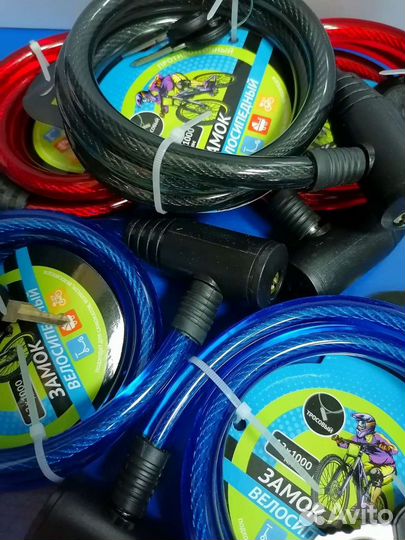 Замок тросовый велосипедный