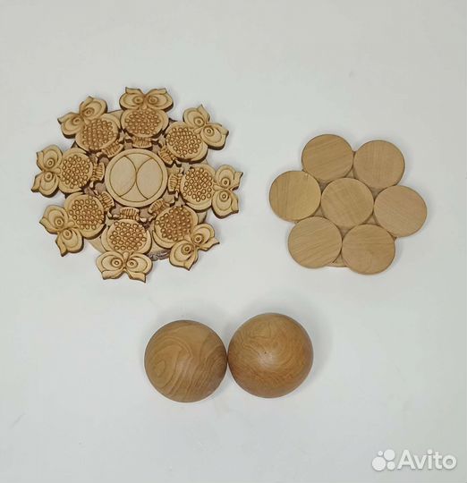 Подставка для кружек, изделия из можжевельника