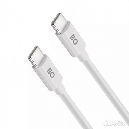 Кабель BQ CC05 Type-C - Type-C, 1.2м, 3A, белый