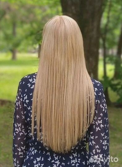 Волосы для наращивания блонд бу