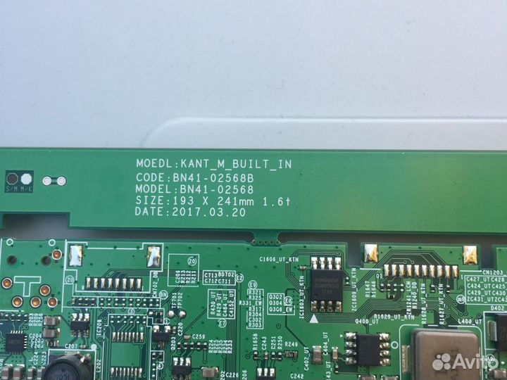 Запчасти для ЖК тв Samsung ue55mu6100