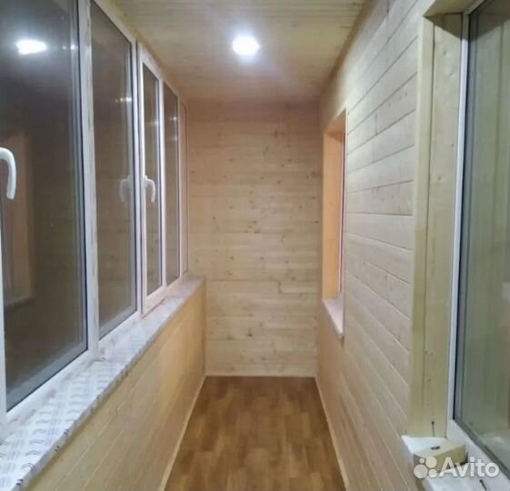 Обшивка балкона вагонкой ламинатом