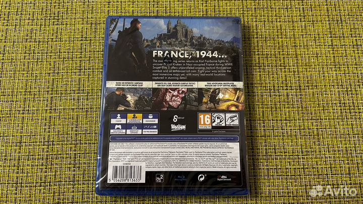 Sniper elite 5 ps4 ps5 Новый диск