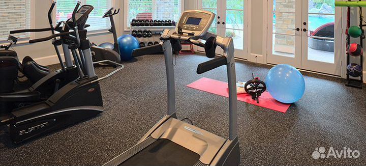 Резиновое покрытие для спортзала