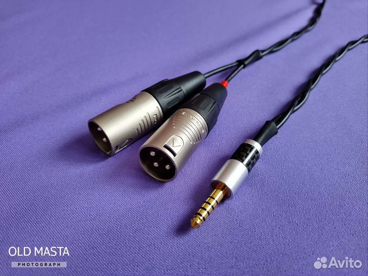2RCA, 2XLR на балансный 4,4 мм Jack