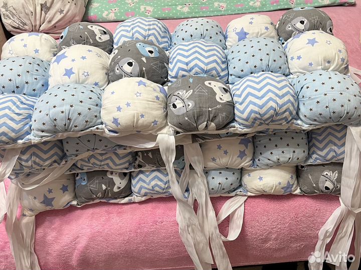 Бортики в детскую кроватку бу